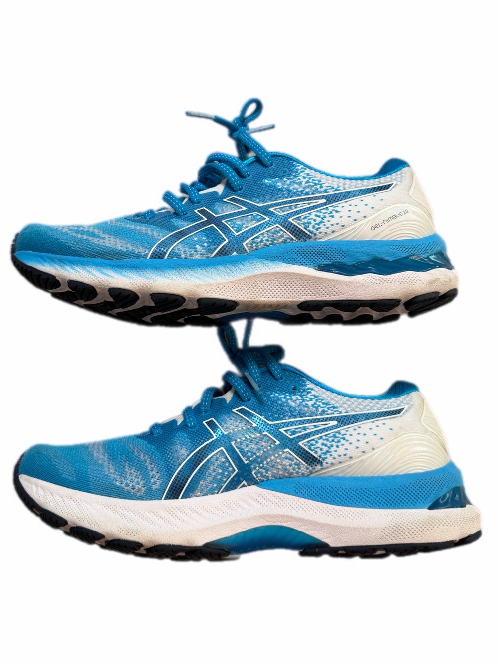 ASICS Digital Aqua/White GEL-Nimbus 23 Running Shoes 8.5 - Picture 9 of 16
